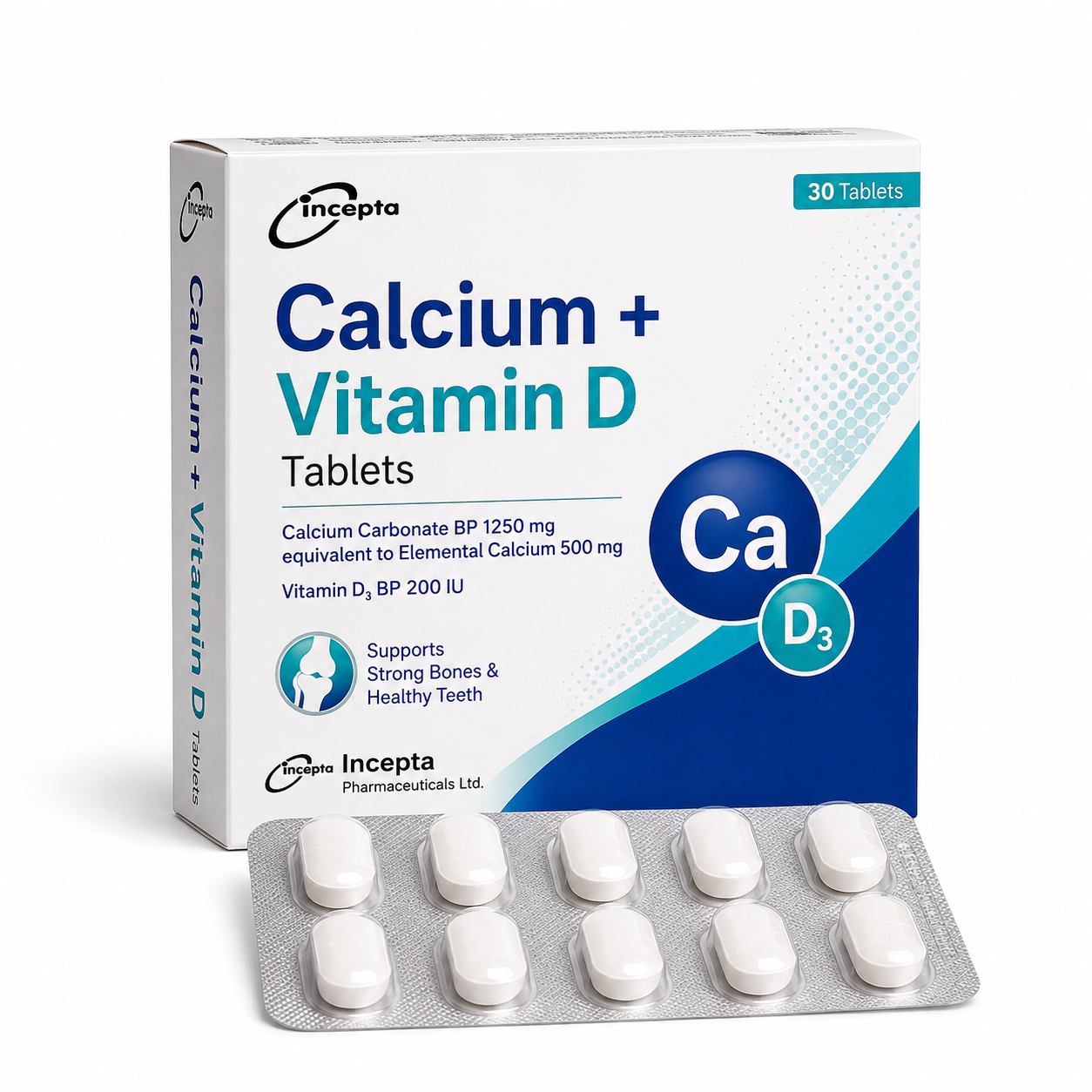 Incepta Calcium + Vitamin D Tablets