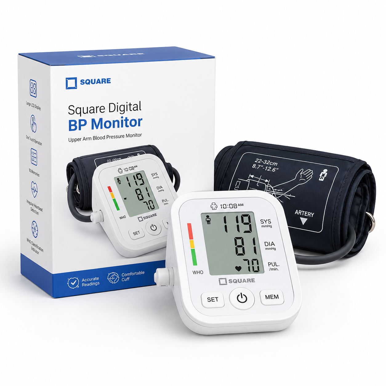 Square Digital BP Monitor